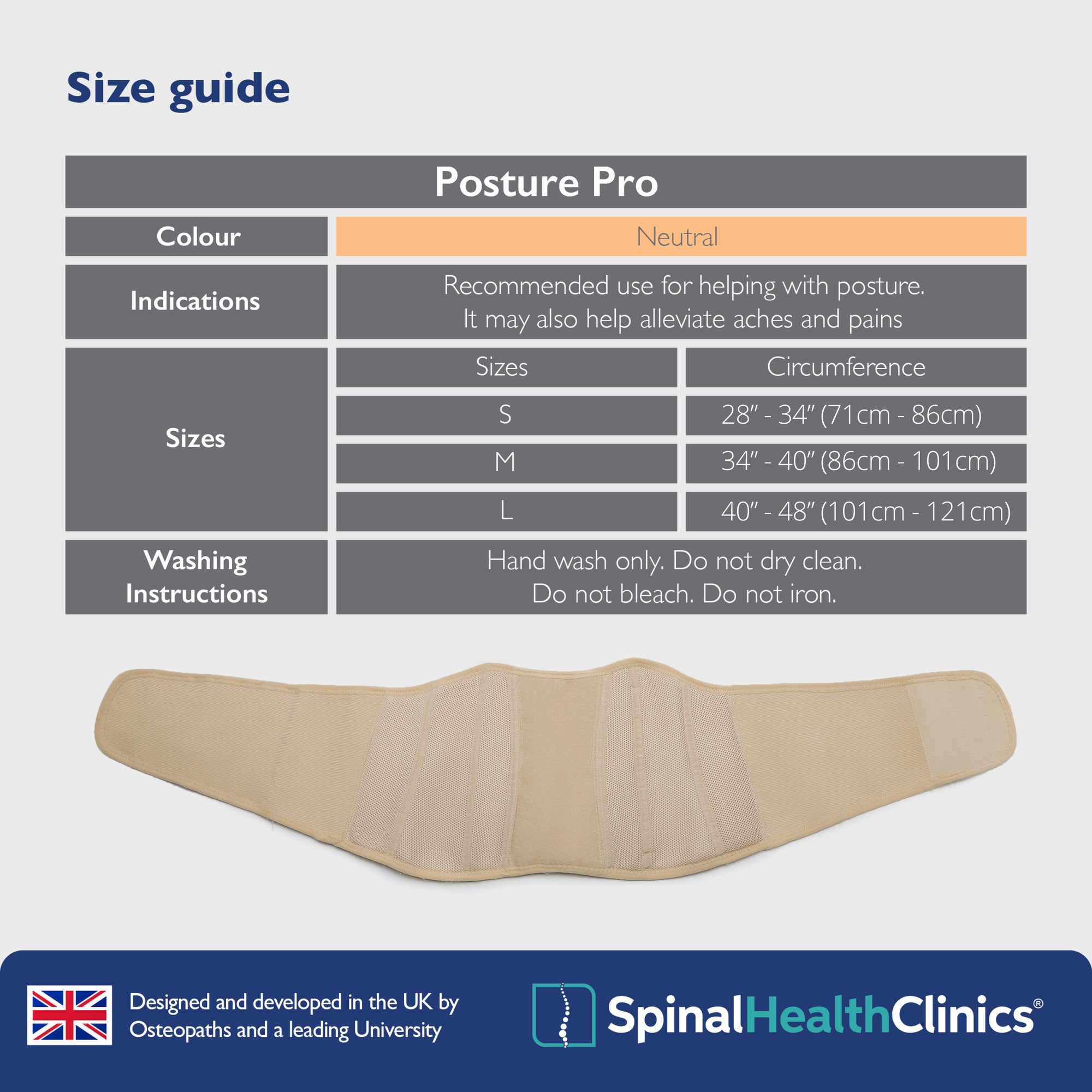 Posture Pro - Lower Back Support Belt